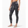 2024SS LU YOGA HIGH WAIST TIE DYE SPORTS PANTS HIGH WAISTED SQUAT PROFING LEGGINGS TUMMY CONTROL WORKOUTレギンス4ウェイTIGHレモン