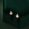 Stud Earrings La Monada Womens Silver 925 Ear Piercing Simple Zircon Cross Small Girls Accessories Cute