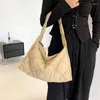 Sacos de noite Design Simples Casual Senhoras Bolsa Moda Down Space Algodão Grande Capacidade Bolsa Tote Ombro