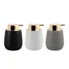 Storage Bottles Ceramic Press Lotion Bottle Hand Sanitizer Mouthwash Cup Tray Bathroom El Supplies Toiletries Decorative