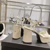 Luxusdesignerin Chanells Sandalen hochwertige C Mules Mode Heels Sandal Frauen Ferse Slipper Beach Schuhe 6778