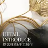 Horloges murales Horloge numérique en métal 3D Home Decore Chinois Ginkgo Biloba Design moderne Décoration de salon