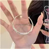 Bangle requintado rosa flor espinhos aberto pulseira para mulheres sier cor gatinho escalada pulseiras estética minimalista jóias gota d dhlz9