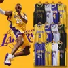 Kobe Bryant First 8 Back 24 Black Gold Edizione commemorativa Basket Mamba Set di abbigliamento Uniforme di classe per uomo e donna Lakers per bambini