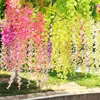 Dekorativa blommor 12 Pack 43.2 "Artificial Wisteria Flower Strip Wedding Garden Living Room Office Diy Decoration