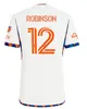 2024 2025 FC Cincinnati piłka nożna 24/25 miazga barrela koszulka piłkarska Robinson Men Kit Kit Kit Home Away Białe Boupendza Acosta Camisetas de Futbol bramkarz