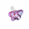 Colorful Butterfly Style Glass Bubble Smoking Portable Replaceable 14MM 18MM Male Joint Interface Bong Waterpipe Bubbler Handpipe Herb Tobacco Banger Bowl DHL