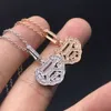 Luxury Jewelry Qeelins Necklace Fashion 925 Silver Plated Rose Gold Micro Inlaid Zircon Hollowed Out Full Diamond Ruyi Necklace Collarbone Chain for Women