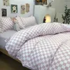 Juegos de cama Fundas nórdicas de lujo para cama... Juego de ropa de cama de lino de Anime, funda nórdica, sábana de edredón 135