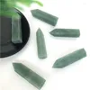 Decorative Figurines Natural Green Aventurine Obelisk Quartz Crystal Wand Point Healing Decoration Crystals