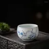 Tea Cups Ceramic Teacup Set For Large Single Cup Thicken Heat-Resistant Houseware NO.YZ156