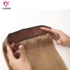 Pièce VSR 60 cm 65 cm 100g 150g 200g 260g Clipin une pièce 100% cheveux humains ligne de poisson Extensions de cheveux de fil Invisible