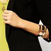 Bangle överarmarmband bred armband manschett enkel armlet justerbar för flickor tonåringar j78e