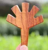 5穴ソリッドウッド喫煙パイプ手作り木製タバコハンドタバコフィルターハーブパイプアクセサリーツールオイルリグ