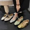 Flats Ballet Flats Femmes Moccasin Casual Shoes Locs Logs de luxe à talons bas Apartment de bureau confortable