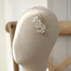 SLBRIDAL Handgemaakte Zoetwaterparels Ceram Bloem Bruids Haar Kam Pin Set Bruiloft Hoofddeksel Sieraden Accessoires 240311