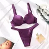 Lingerie da donna Mutandine Moda Donna Lingerie Set Taglie forti Reggiseno intimo 2 pezzi Push Up Slip sexy Lettera Porno erotico LU31