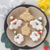 Backformen Weihnachten Weihnachtsmann Ausstecher Weihnachtsdekoration Keks Stempel Zuckerfertigkeit Fondant Kuchen Werkzeuge Zubehör Küchenutensilien