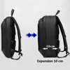 Backpack SUUTOOP Men Expanded Reflective 15.6 Inch Laptop Fashion Waterproof Notebook Rucksack Business Travel Bag Pack For Male