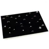 Jewelry Pouches Foam Rings Insert Display Tray Storage Box 100 Slot Holder For Selling DIY Inserts Liners