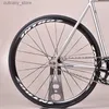 Cyklar Ride-ons Tsunami SNM100 Fixed Gear Bike Aluminium Alloy Frame Sing Speed ​​Fixie Track Bicyc Flat Spokes Wheels Customizab Rim L240319