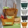 Handbag Dog Tooth Shoulder Bag 2022 New One Trendy Charlotte Basket Womens Large Capacity Vegetable Small