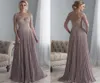 Lace Appliques Mother of the Bride Dresses Vestido de Festa Purple Wedding Party Dress Long Chiffon Novia9048172