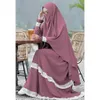 2023 modesto roupa islâmica kaftan crepe chiffon cetim hijab jilbab khimar dubai feminino maxi longo abaya vestido muçulmano