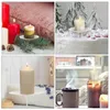 Candele da 12 pezzi da 12 pezzi Base di ferro Cake Candele votive Accessori in vetro fissate Grapper Birthday