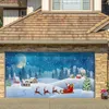 Tapisserier Holiday Celebration Decoration Exquisite Christmas Style Tapestry Seasonal Garagedörrskydd med Rich Color Party