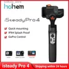 Stabilisateurs Hohem iSteady Pro 4 caméra d'action joint universel stabilisateur de poche à 3 axes adapté aux actions 10 7 8 9 Insta360 One R DJI OSMO Q240319
