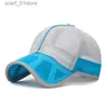 Berretti da baseball estivi per bambini Cappello da baseball in rete traspirante Cappello da papà regolabile per neonati e ragazze Cappello da sole ad asciugatura rapidaC24319