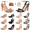 Top Designer Pumps Slingback High Heel Women Red Bottoms Heels Dress Shoes Stiletto Sexy Style Genuine Leather Peep Toe Whitedress Rubber Loafers With Box