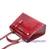 Hremms Kelyys Designer -Umhängetaschen Online -Shop Neue Ledertasche Mode Krokodil Getreide Kuhläden Damen eine Schulter -Straddle -Handtasche mit echtem Logo