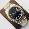 Часы Rlx Clean, 28/31 мм, черные Datejust 126334, мужские роскошные золотые часы, механизм с ремешком 36/41 мм, розовый бриллиант l