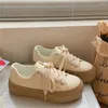 Casual schoenen dames mooie en zoete preppy stijl 2024 lente herfst Koreaanse versie all-match platform sneakers