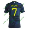 McTominay Scotland voetbalhemd 2024 Voetbalkit Schotse nationale team McGinn voetbalshirt Children's Set Home Navy Blue Robertson Soccer Jersey