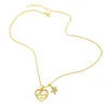 Anhänger Halsketten Clearance CZ Pave Herz Mom Halskette für Frauen Vergoldet Stern Großhandel Schmuck Muttertagsgeschenke Nkev65