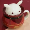 Muggar Round Rolling Cup Ceramic Söt kaffedryck Anime Rollspel Props Julklappar Barntillbehör