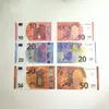 Fałszywe pieniądze 10 20 50 100 200 EURO PIENIĄDZE Realistyczne funt zabawki Kopia Waluta Film Money Faux-Billets