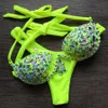 Frauen Badebekleidung 2023 Sexy Hosentender Kristall Badeanzug Frauen Push Ups Bikini Strass (DIAMOND DIMAMURY DOMENEN WMENS BADAGE BRANK) Womens Badeanzug J240319