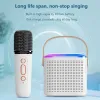 Luidsprekers Y1 Mini Karaoke-microfoon met luidspreker RGB-verlichting Draagbare karaoke-machine Bluetooth Stereo-klankkast Voor thuis Familie zingen