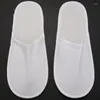 Одноразовые тапочки, 36 пар, с закрытым носком, подходящий размер для мужчин и женщин, используется для гостей El Spa (белый)
