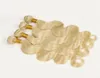 Schöne blonde Farbe 613, europäisches brasilianisches reines Haar, gewellt, gewellt, 4 Stück, 100 g, gemischt, 8 Zoll, 30 Zoll, Remy-Blond 5422367