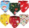 Dog Apparel 500pcs/lot Christmas Puppy Pet Bandana Collar Cotton Bandanas Tie Grooming Products SN3861