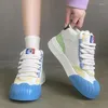 Casual Shoes Women Sneakers Mixed Colors Design Skateboard High Top Running Tennis Sports Cute Platform Outdoor 35-40