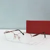 Ny modedesign Square Shape Optical Glasses 0489 Metal Half Frame Men and Women Business Style Light and Easy to Wear Eyewear