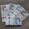 Fournitures de fête festives, faux argent, jouet amusant, réaliste, livres britanniques, copie Gbp, banque anglaise britannique, billets de 5, 10, 20, 50 livres, parfaits pour les films