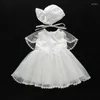 Girl Dresses Born Baby Dress Party For Girls Princess Lace Christening Gown 1 Year Birthday Clothing White Baptism