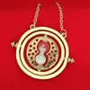 Gold sand clock Pendant Necklace Gold time Turner Necklaces Movie jewelry gift for children TV jewelry